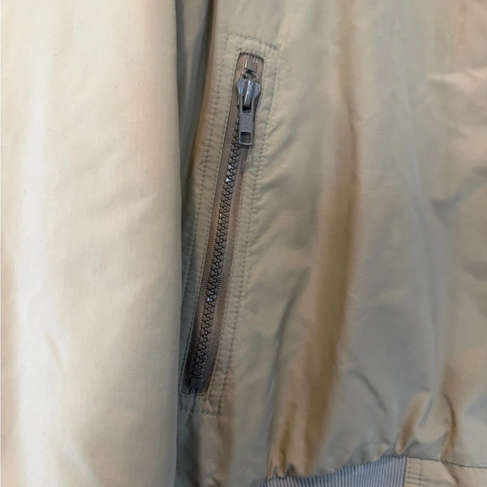 Vintage Eddie Bauer Men's Bomber Style Fleece Lined Zipper Jacket Pockets / LG
